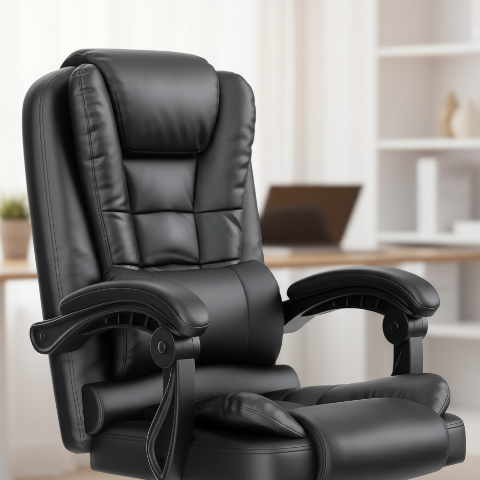 Ergonomic 08 - Chaise de bureau Ergonomique confortable avec support de jambes
