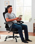 Ergonomic 04 - Chaise de bureau Ergonomique avec Soutien pour les jambes - Ma Chaise de Bureau