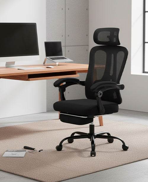 Ergonomic 04 - Chaise de bureau Ergonomique avec Soutien pour les jambes - Ma Chaise de Bureau