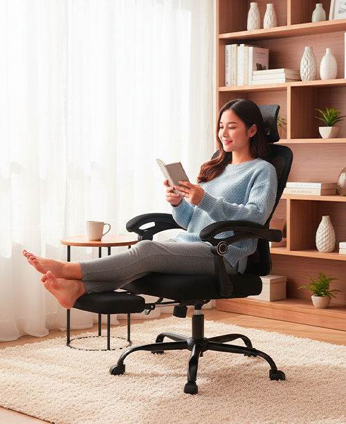 Ergonomic 04 - Chaise de bureau Ergonomique avec Soutien pour les jambes - Ma Chaise de Bureau