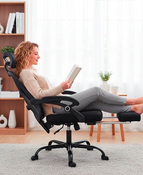 Ergonomic 04 - Chaise de bureau Ergonomique avec Soutien pour les jambes - Ma Chaise de Bureau