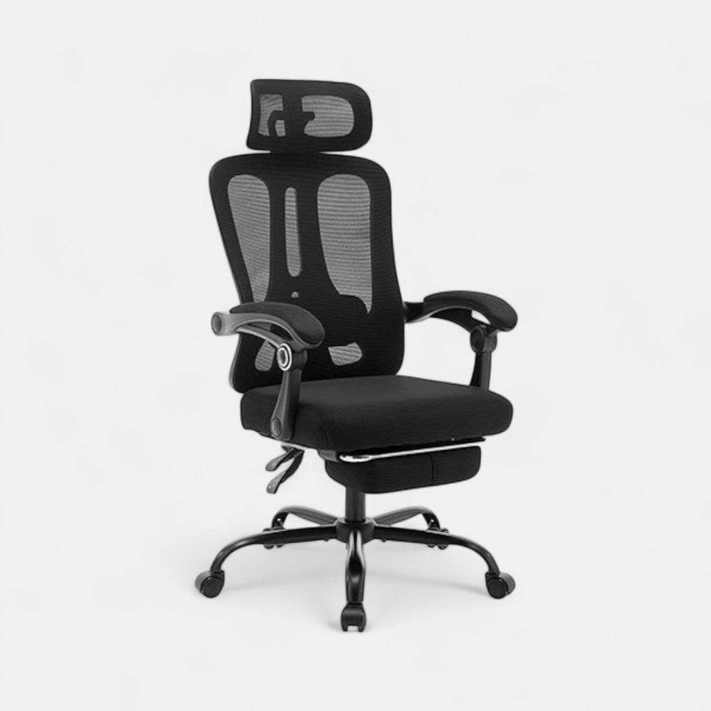 Ergonomic 04 - Chaise de bureau Ergonomique avec Soutien pour les jambes - Ma Chaise de Bureau
