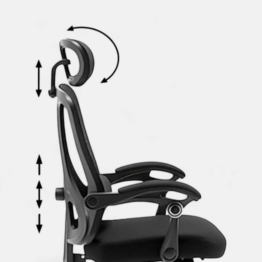Ergonomic 04 - Chaise de bureau Ergonomique avec Soutien pour les jambes - Ma Chaise de Bureau