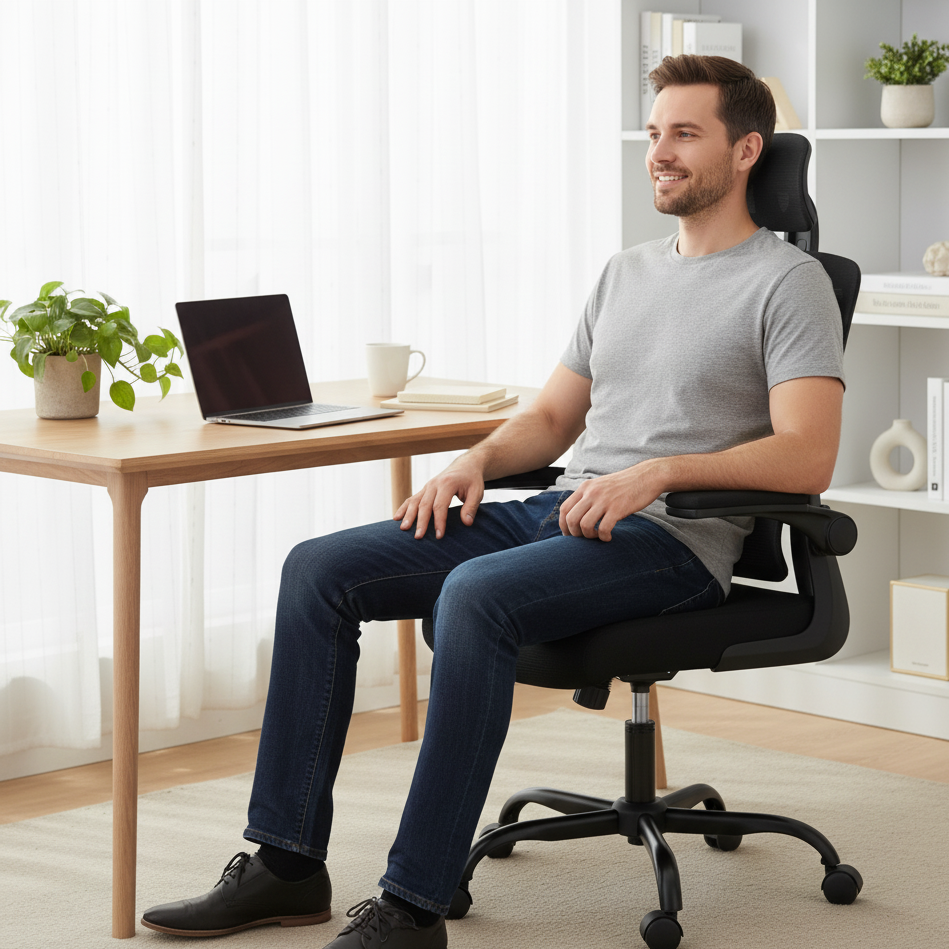 Ergonomic 07 - Chaise de bureau Ergonomique Design en Maille