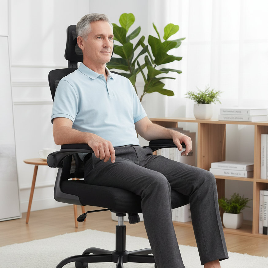 Ergonomic 07 - Chaise de bureau Ergonomique Design en Maille