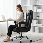 Ergonomic 08 - Chaise de bureau Ergonomique confortable avec support de jambes